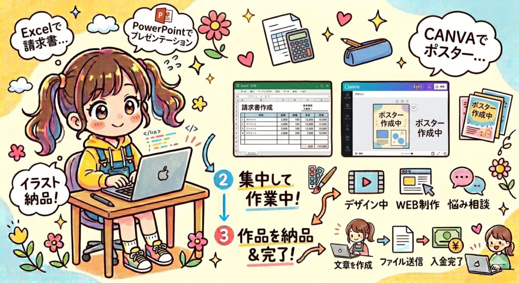 私が出品した5つのサービス